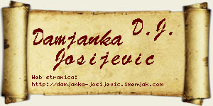 Damjanka Josijević vizit kartica